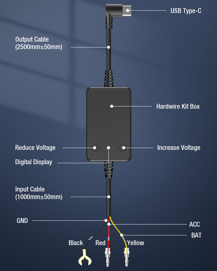 OMBAR Dash Cam Hardwire Kit