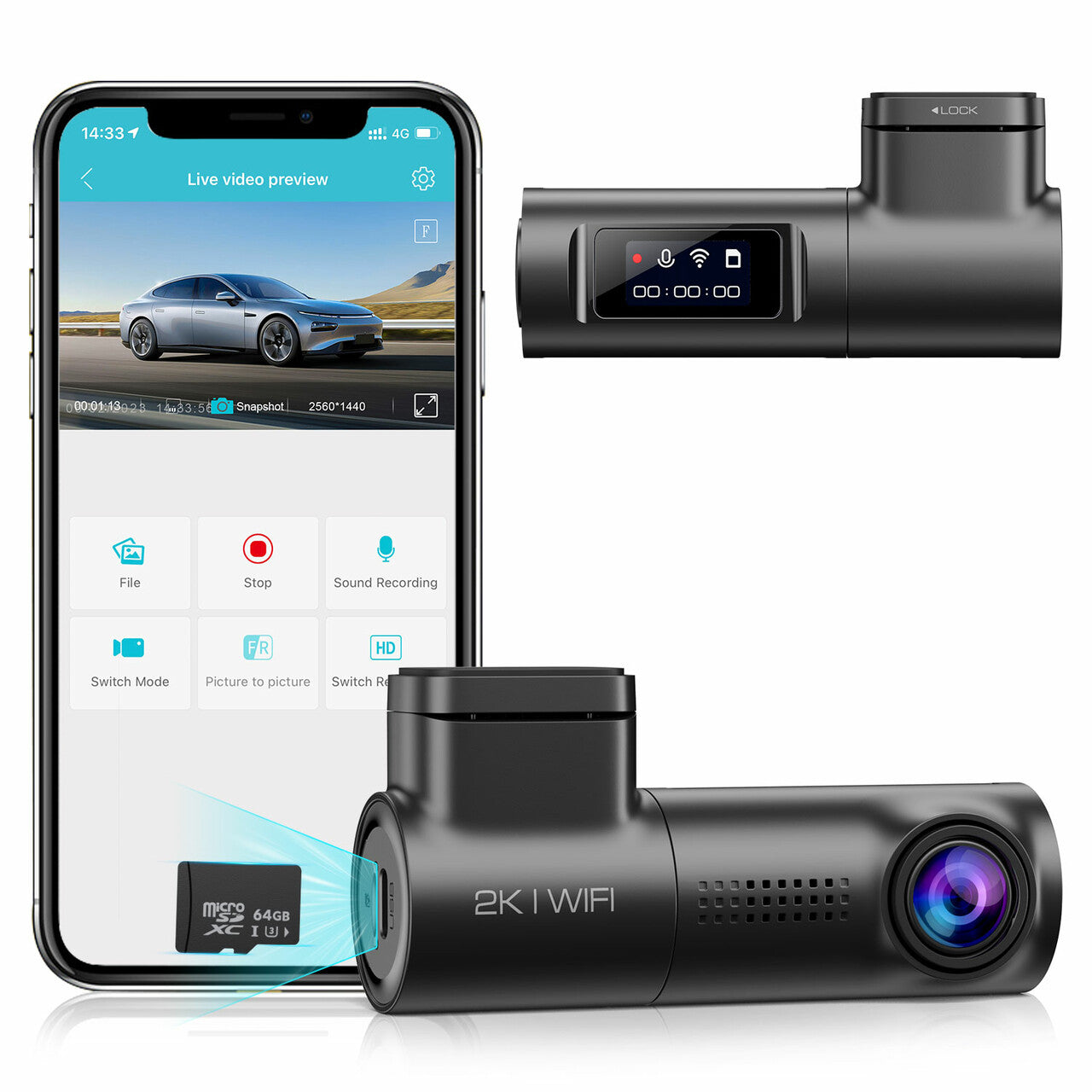 Sarmert DASH CAM DC42★前後カメラ★5G WiFi★GPS Amazon.com: Sarmert C1 5K Dash Cam Front - Built-in GPS and
